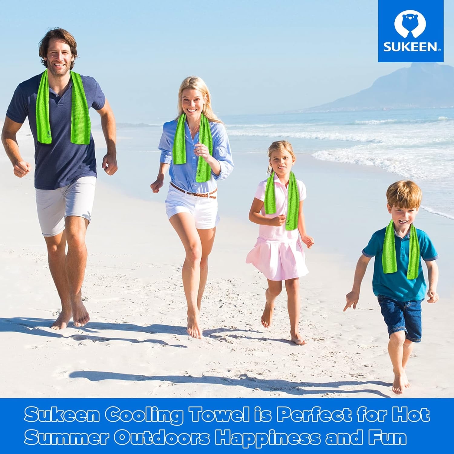 4 Pack Cooling Towels (40"X12"), Cooling Neck Wraps, Ice Towel, Soft Breathable Chilly Towel,Microfiber Towel for Yoga,Sport,Running,Gym,Workout,Camping,Fitness,Workout & More Activities