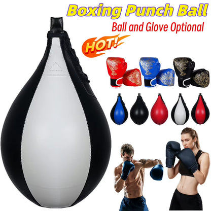 Professional PU Leather Boxing Speed Ball - Reflex Training and Stress Relief Equipment