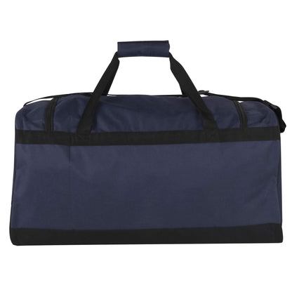 24 Inch 55 Liter Weekender Overnight Duffel Shoulder Bag for Men, Women, Teens, Gym, Travel, Sports and Recreation in Navy Blue